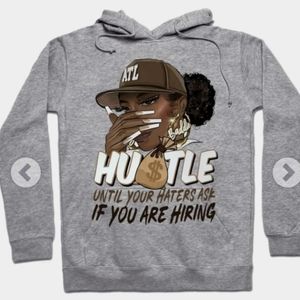 New gray hoodie with pockets.